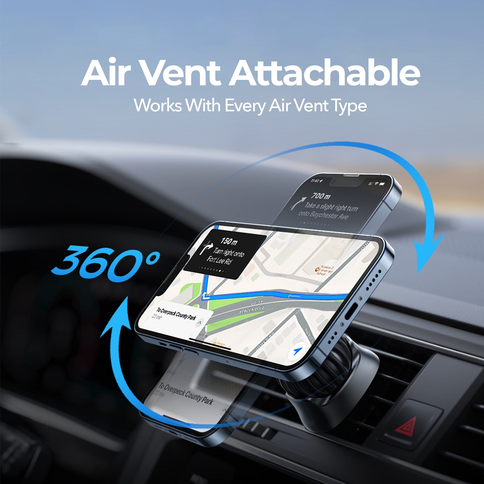 Magnetic Phone Mount I Works With All Phones