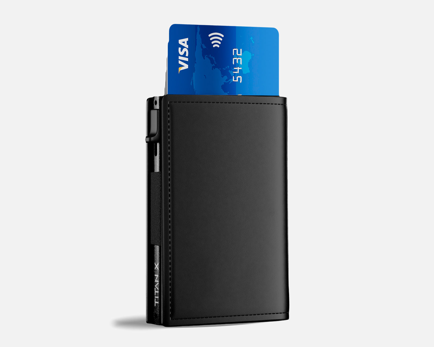 TITAN X, Trifold Edition Back View, Black Leather