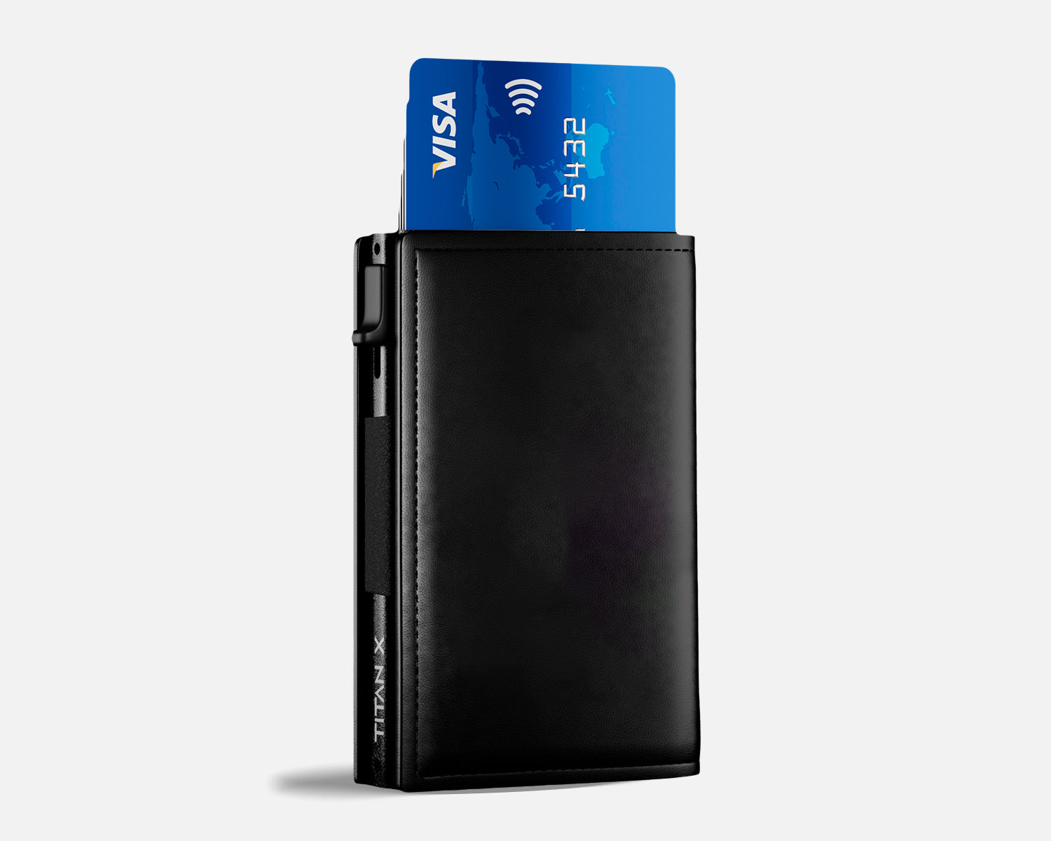 TITAN X, Trifold Edition Back View, Black Leather