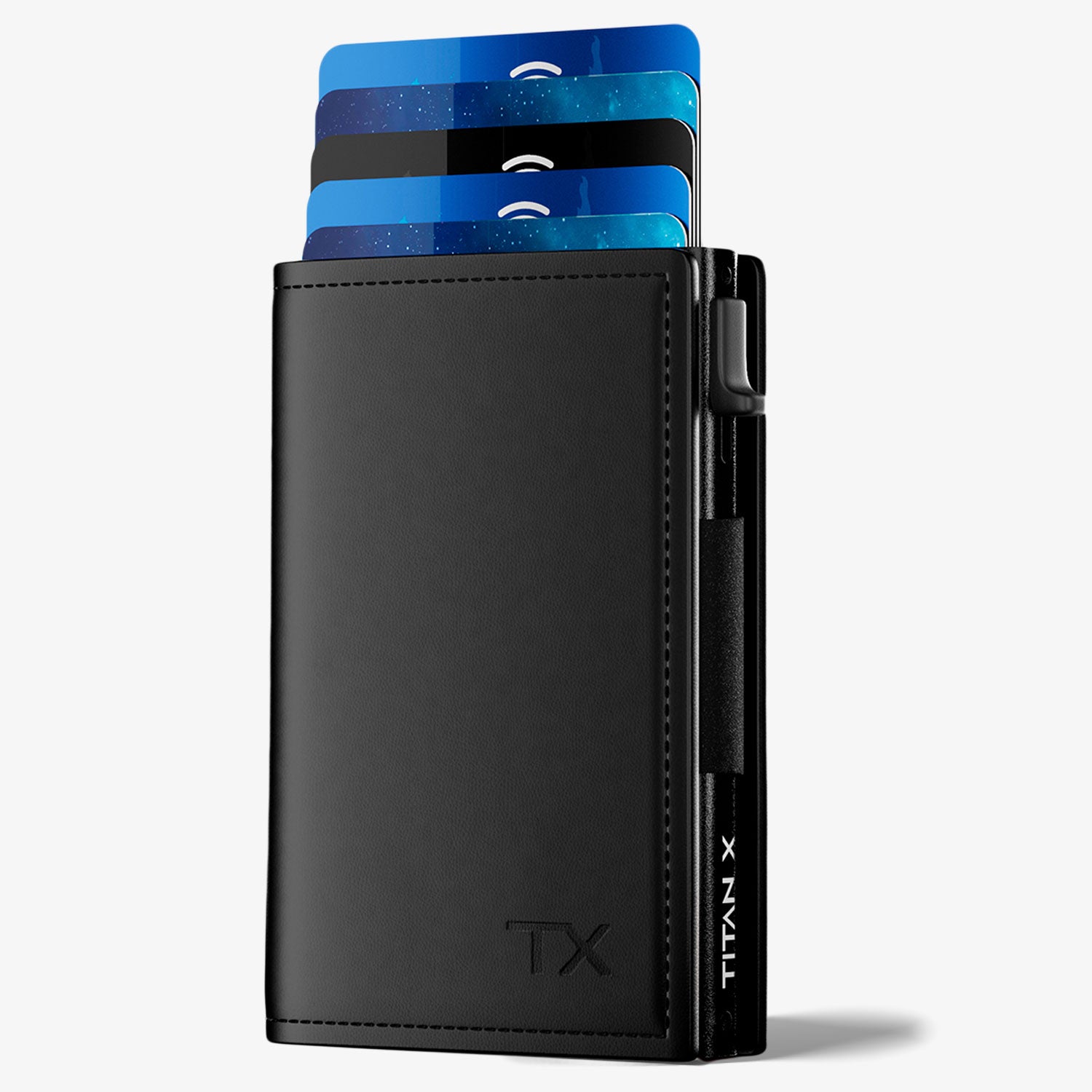 TITAN X, Trifold Edition Front View, Black Leather