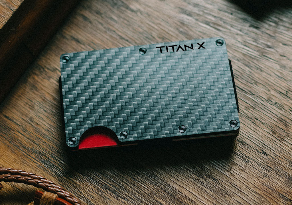 titan x wallet minimalist antirfid front