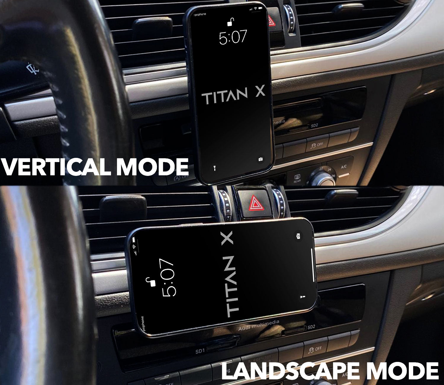 Magnetic Car Mount (Works with every phone and car model)
