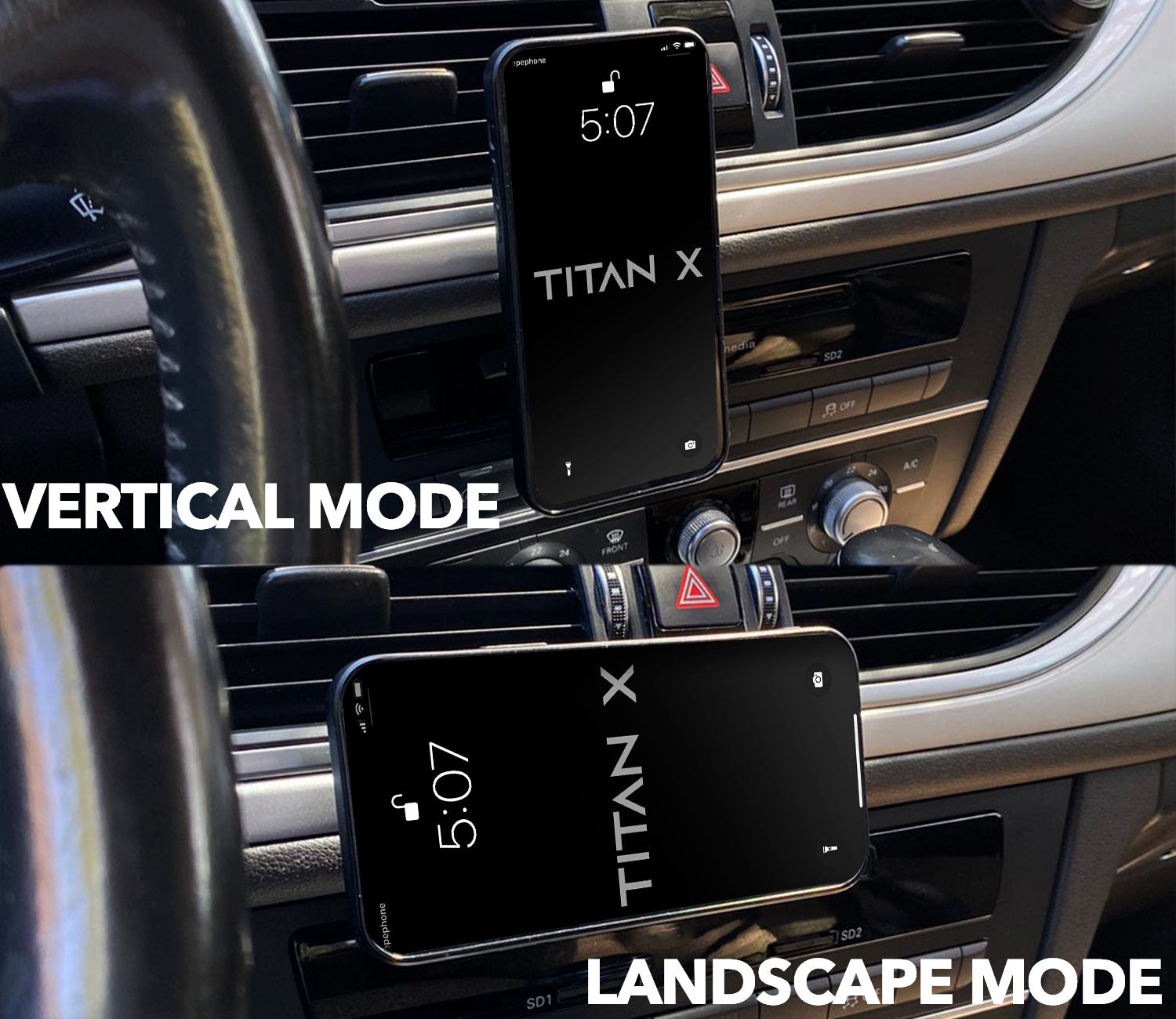 Magnetic Car Mount (Works with every phone and car model)