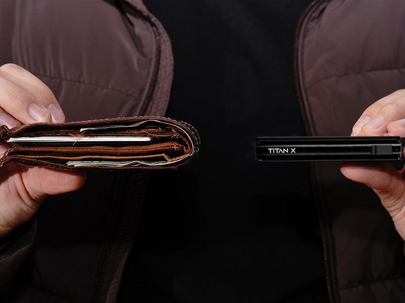 titan x wallet vs traditional bifold comparasion