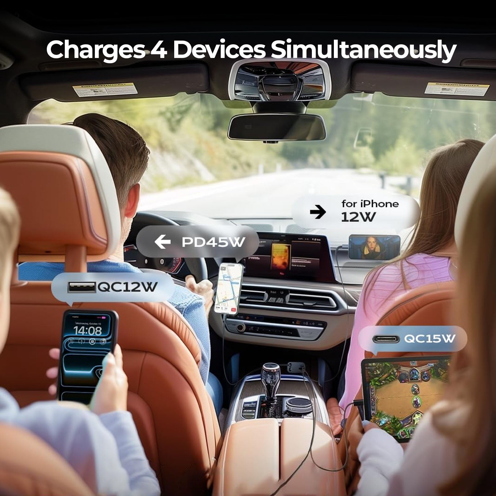 4-in-1 Car Charger