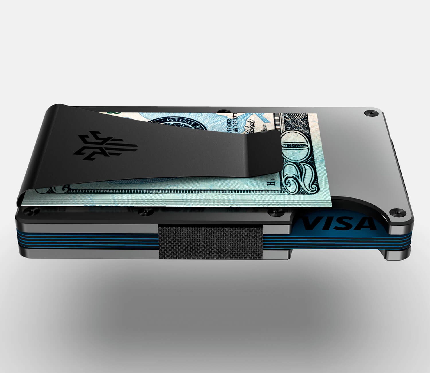 TITAN X Wallet Money Clip Grey | Minimalist Slim Metal anti RFID Wallet For Men | Front Pocket Minimalist and Slim